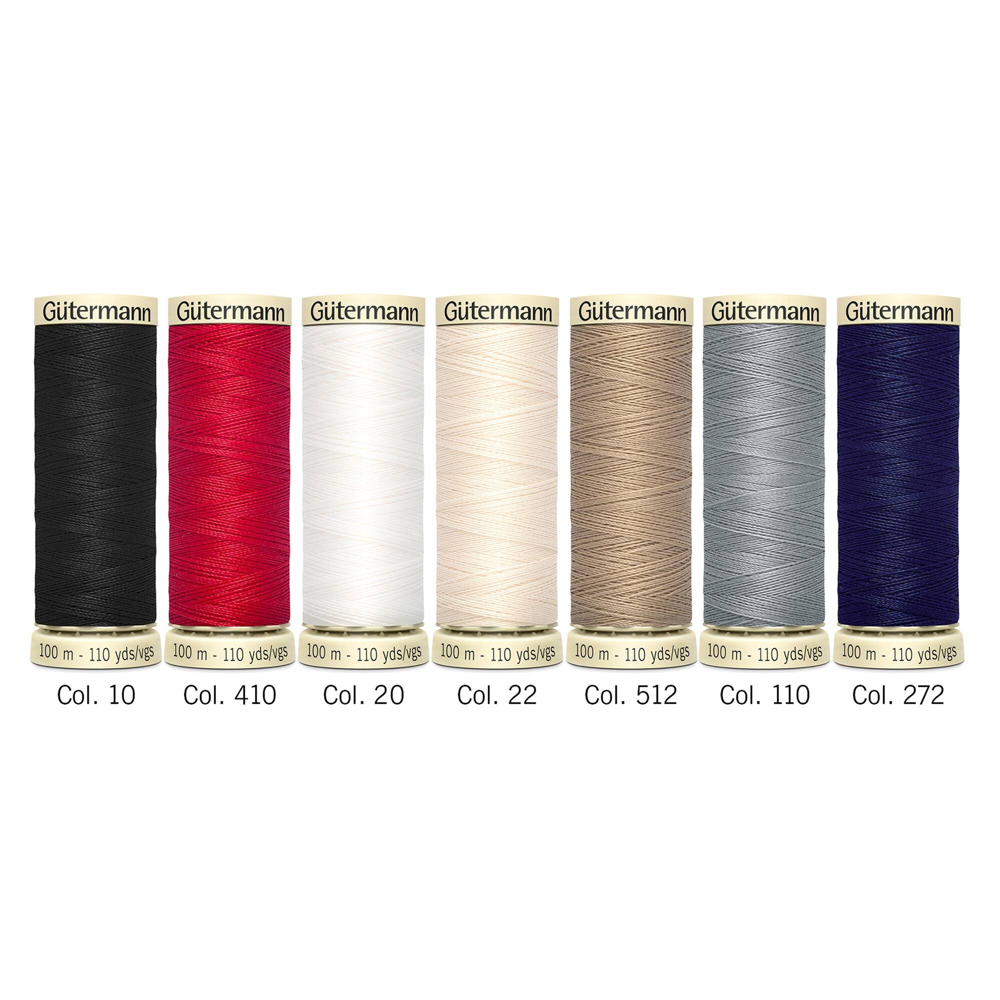 Gütermann Sew-All Basic 7 Spool Polyester Thread Set